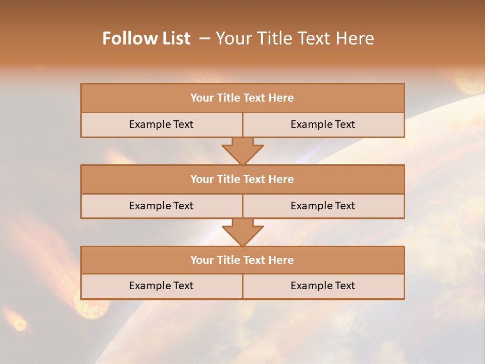 Flare Earth Asteroid PowerPoint Template
