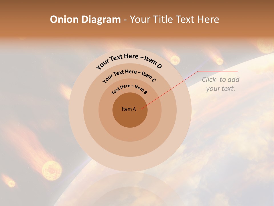 Flare Earth Asteroid PowerPoint Template