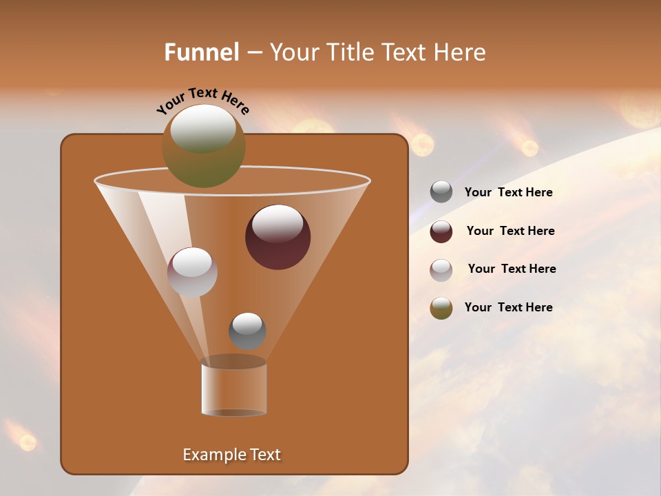 Flare Earth Asteroid PowerPoint Template