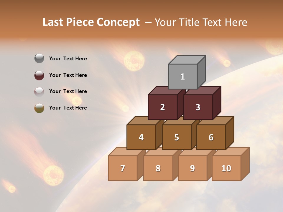 Flare Earth Asteroid PowerPoint Template