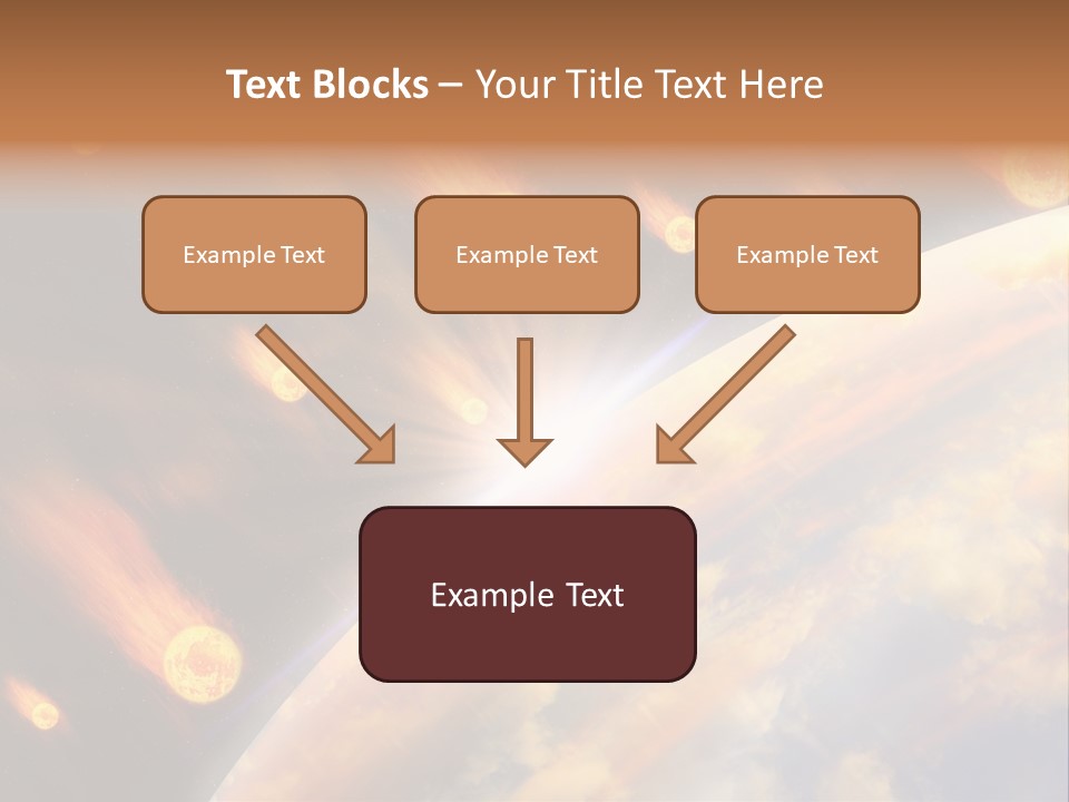 Flare Earth Asteroid PowerPoint Template