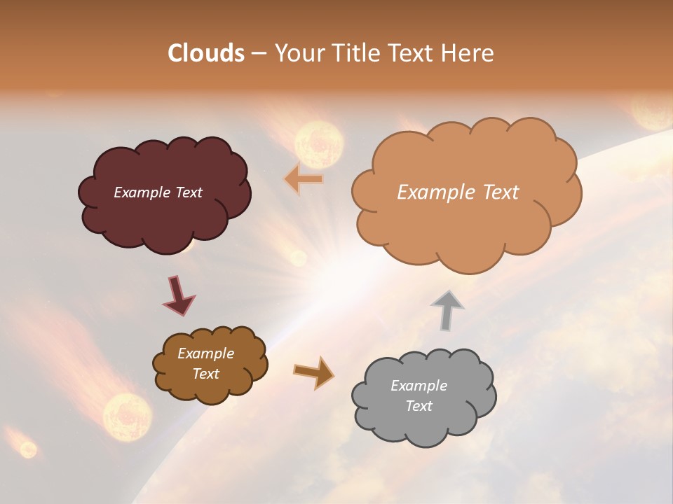 Flare Earth Asteroid PowerPoint Template