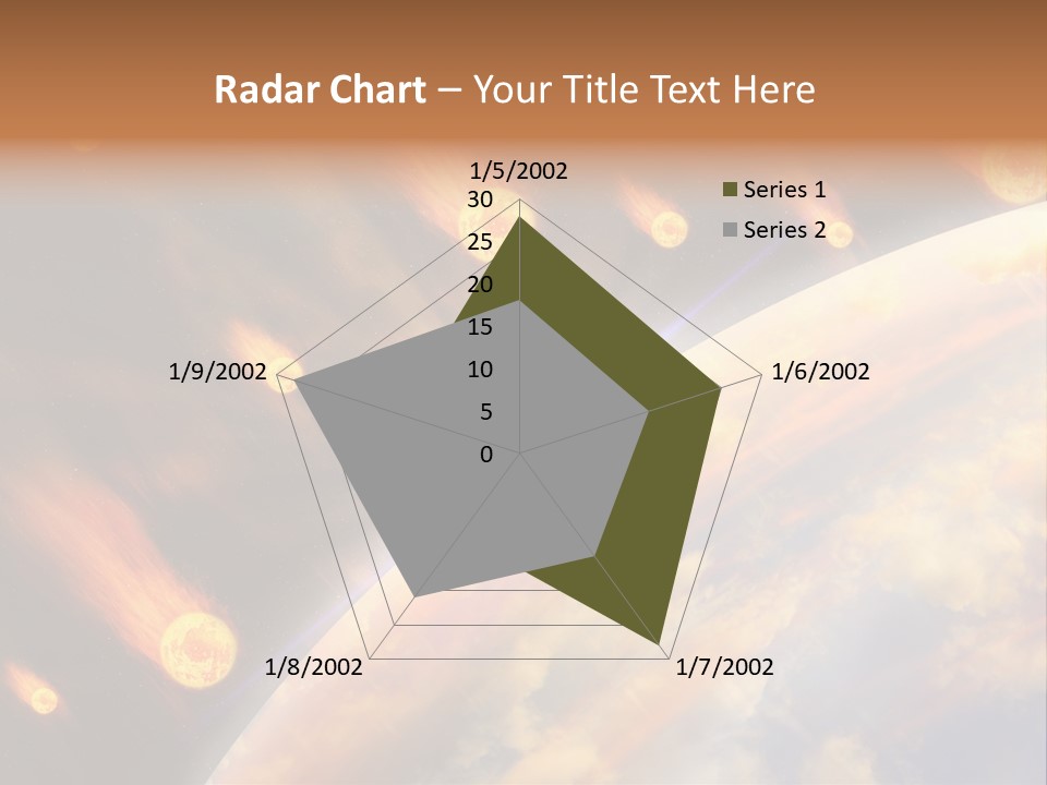 Flare Earth Asteroid PowerPoint Template