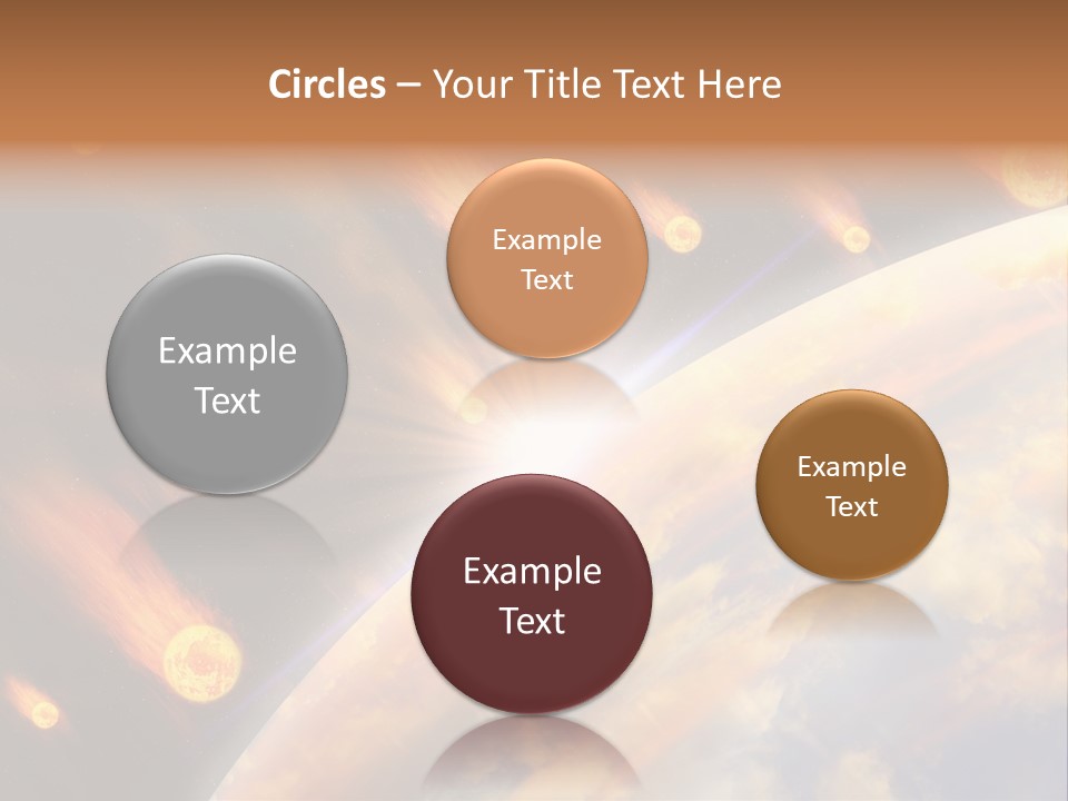 Flare Earth Asteroid PowerPoint Template