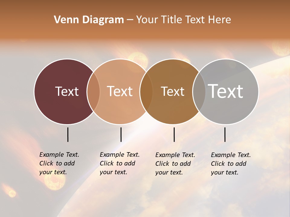 Flare Earth Asteroid PowerPoint Template