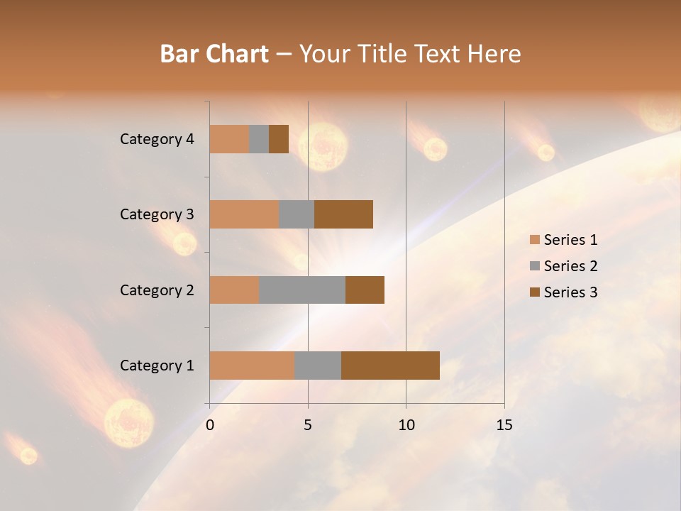 Flare Earth Asteroid PowerPoint Template
