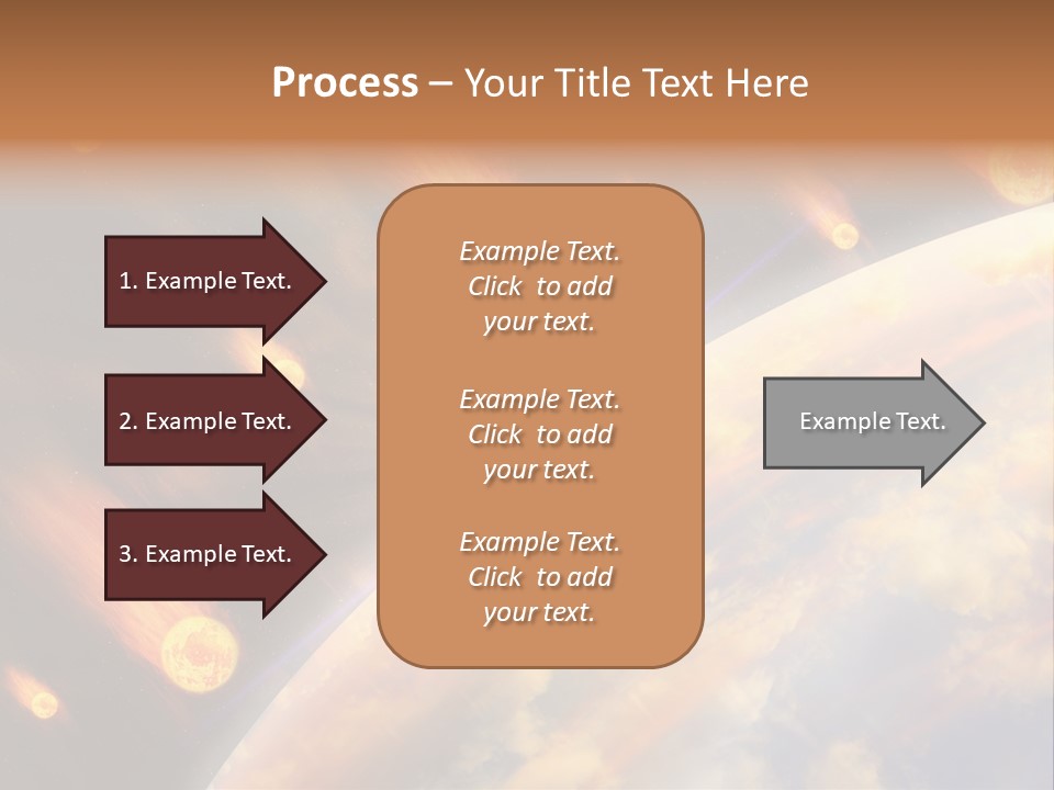 Flare Earth Asteroid PowerPoint Template