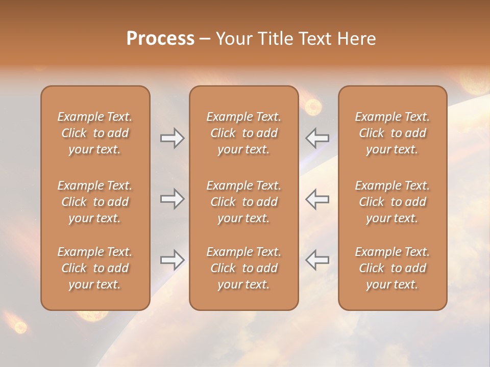 Flare Earth Asteroid PowerPoint Template