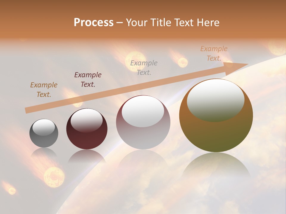 Flare Earth Asteroid PowerPoint Template