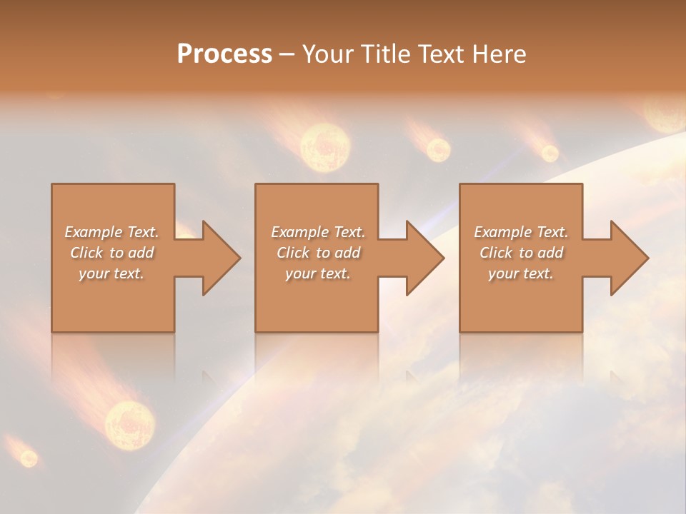 Flare Earth Asteroid PowerPoint Template