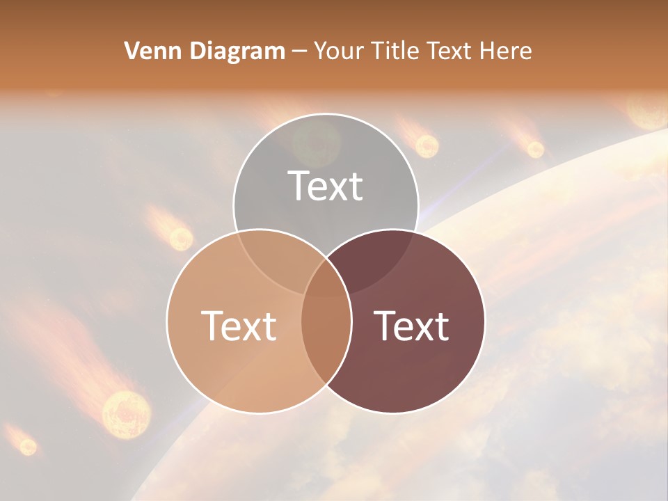 Flare Earth Asteroid PowerPoint Template