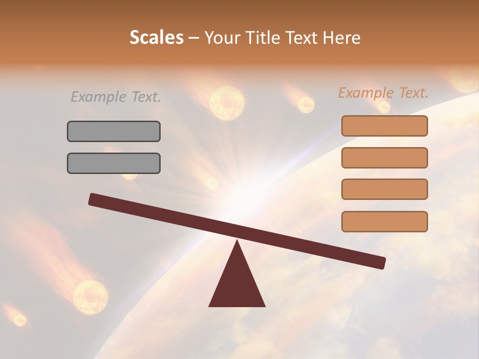 Flare Earth Asteroid PowerPoint Template
