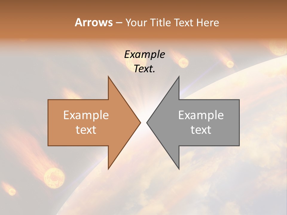 Flare Earth Asteroid PowerPoint Template