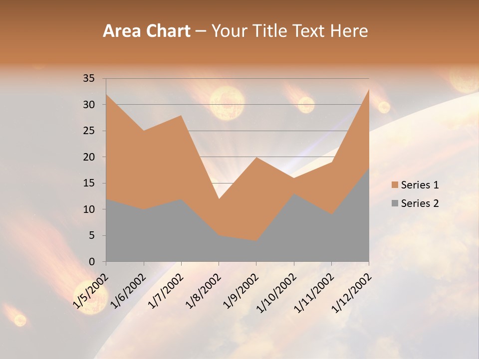 Flare Earth Asteroid PowerPoint Template