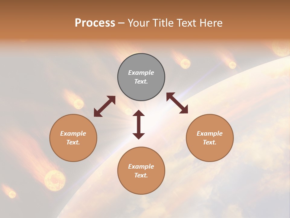 Flare Earth Asteroid PowerPoint Template