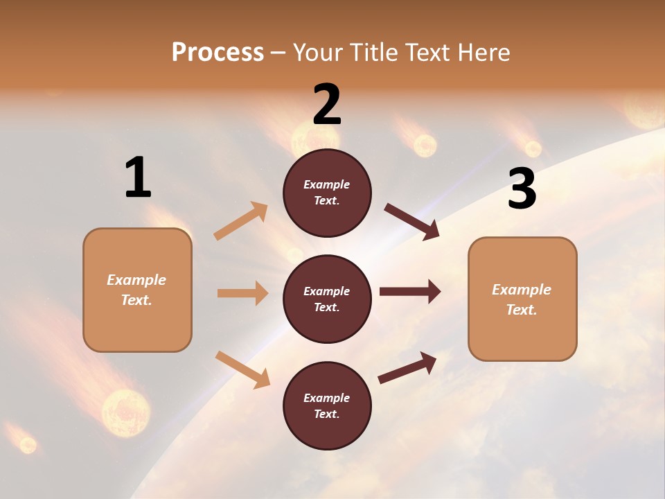 Flare Earth Asteroid PowerPoint Template