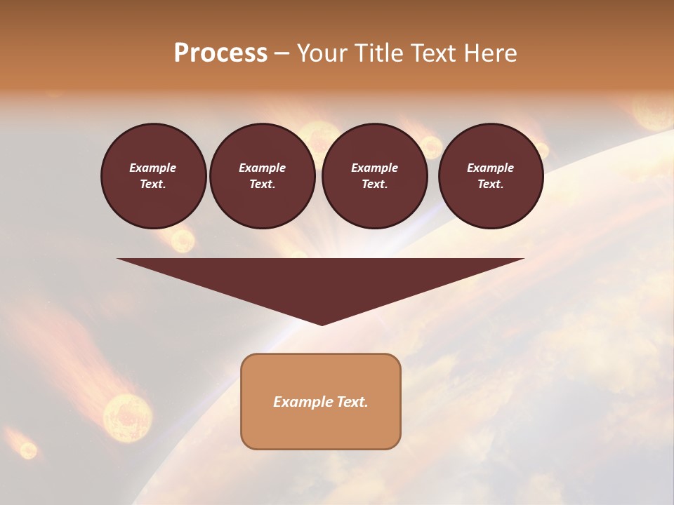 Flare Earth Asteroid PowerPoint Template