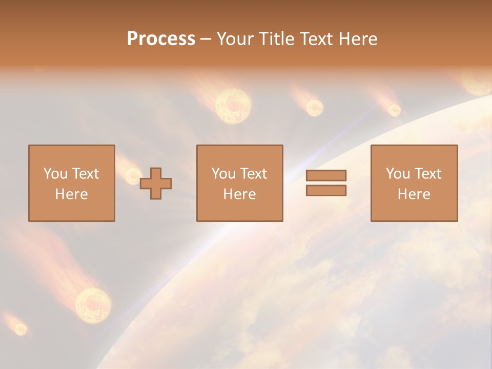 Flare Earth Asteroid PowerPoint Template