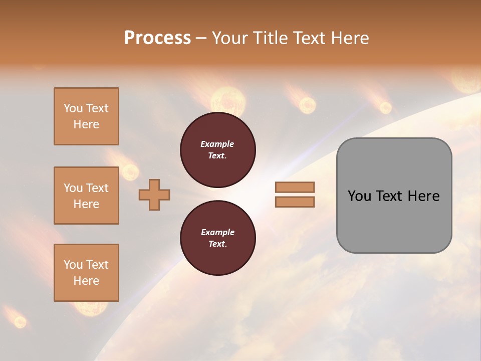 Flare Earth Asteroid PowerPoint Template