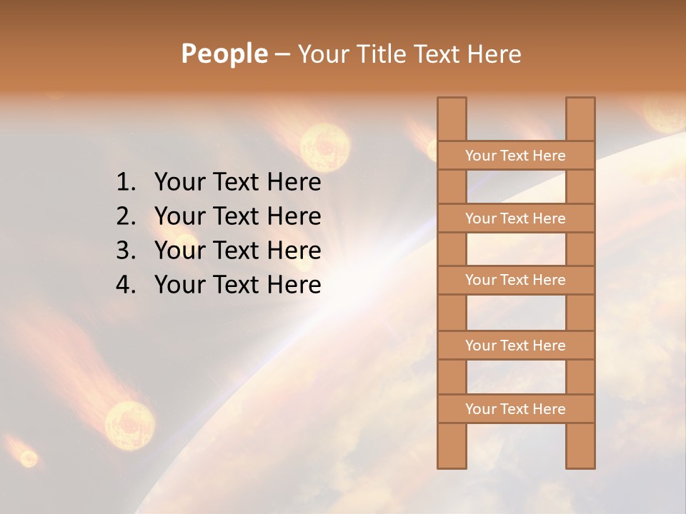 Flare Earth Asteroid PowerPoint Template