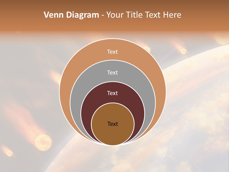 Flare Earth Asteroid PowerPoint Template