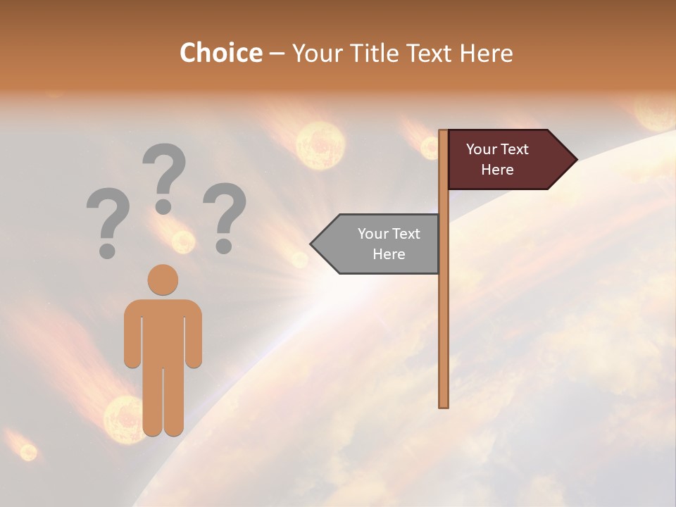 Flare Earth Asteroid PowerPoint Template