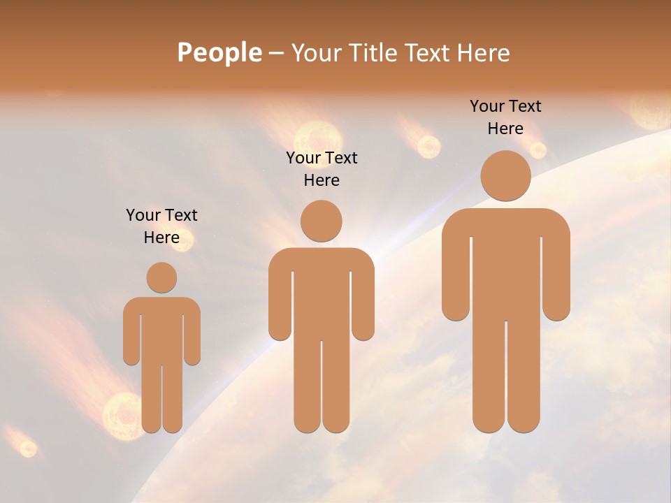 Flare Earth Asteroid PowerPoint Template