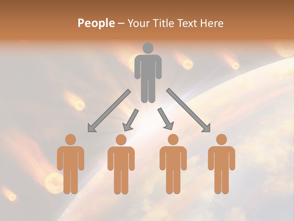 Flare Earth Asteroid PowerPoint Template