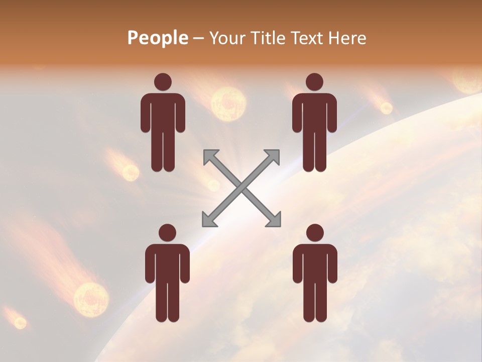 Flare Earth Asteroid PowerPoint Template