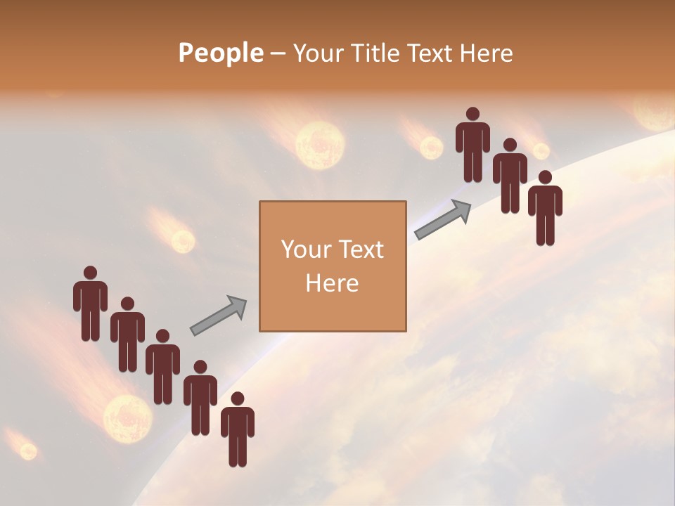 Flare Earth Asteroid PowerPoint Template