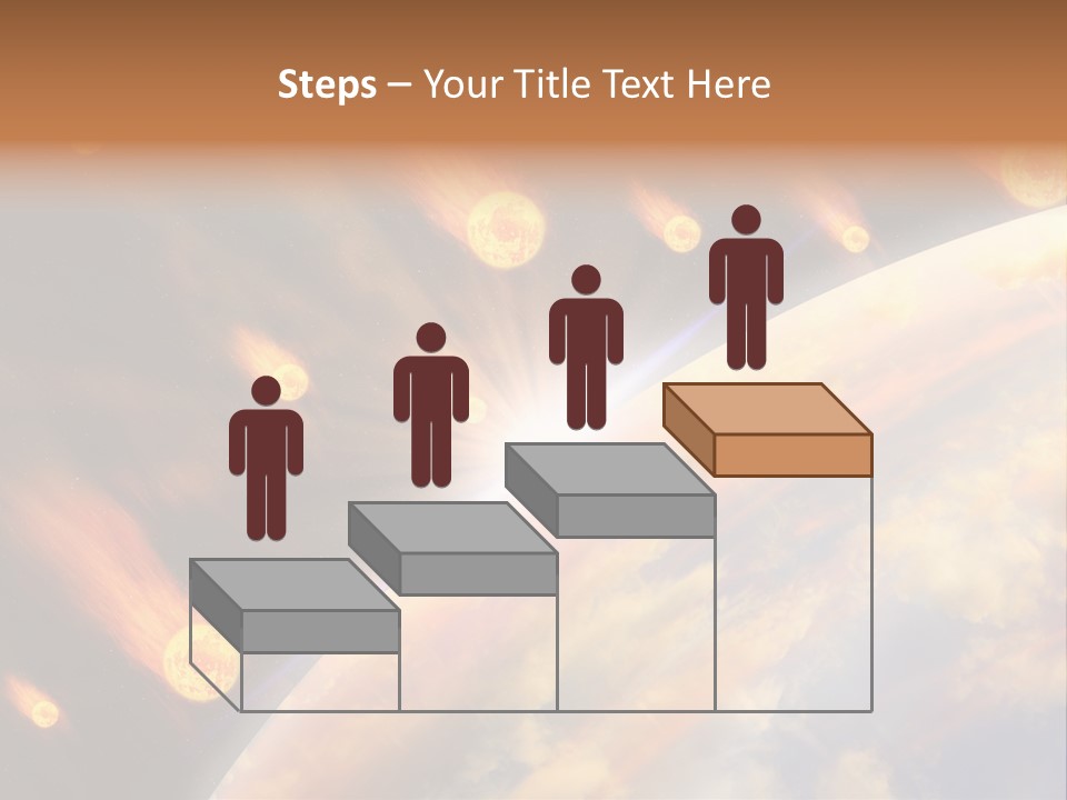 Flare Earth Asteroid PowerPoint Template