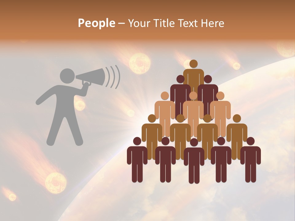 Flare Earth Asteroid PowerPoint Template