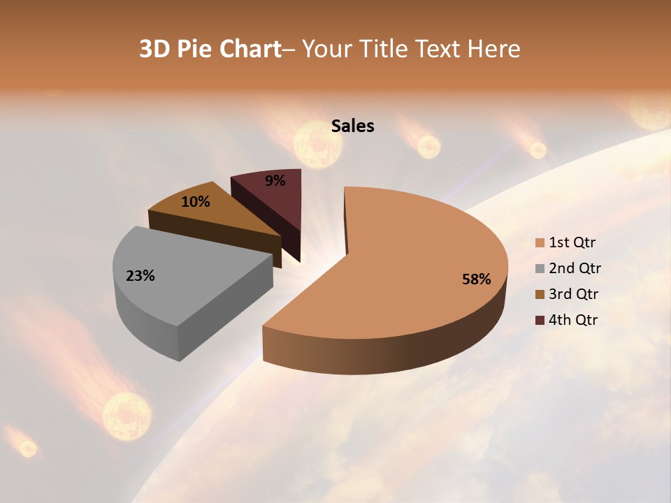 Flare Earth Asteroid PowerPoint Template