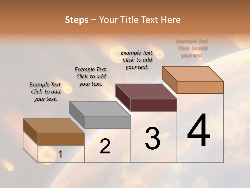 Flare Earth Asteroid PowerPoint Template