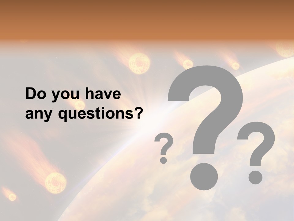 Flare Earth Asteroid PowerPoint Template