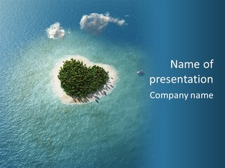 Heart Reef Love PowerPoint Template