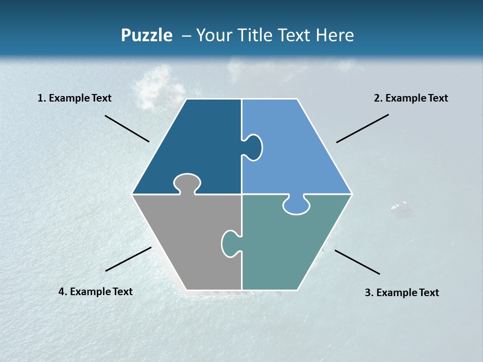 Heart Reef Love PowerPoint Template