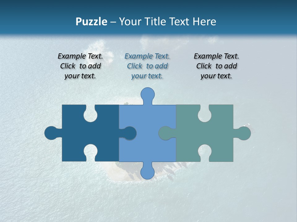 Heart Reef Love PowerPoint Template