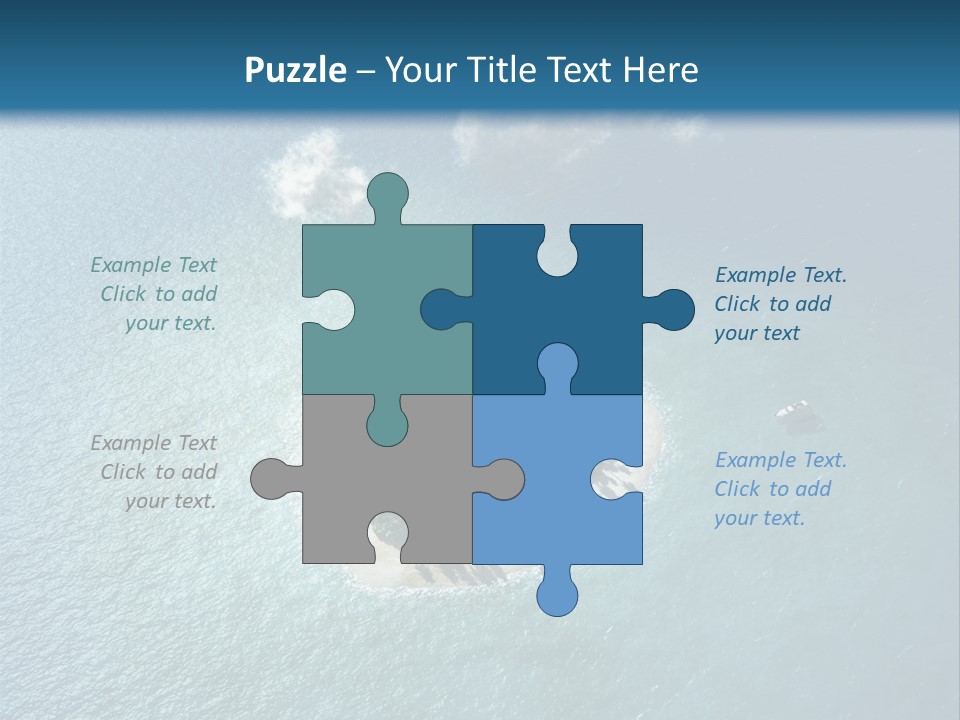 Heart Reef Love PowerPoint Template