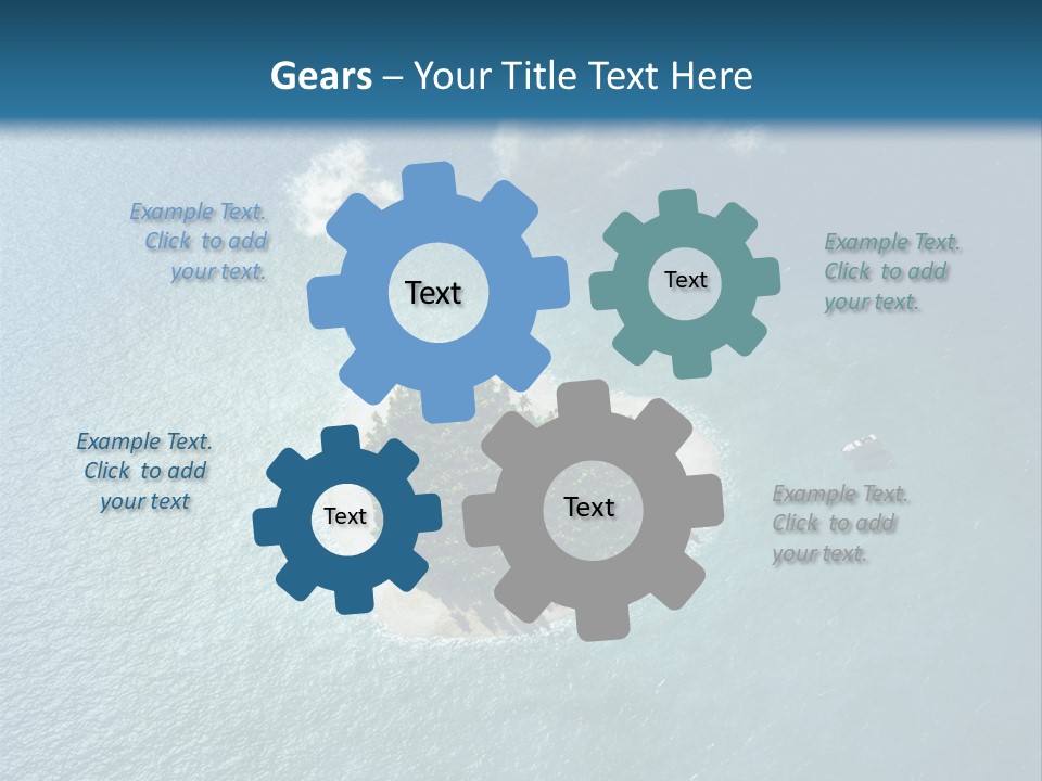 Heart Reef Love PowerPoint Template