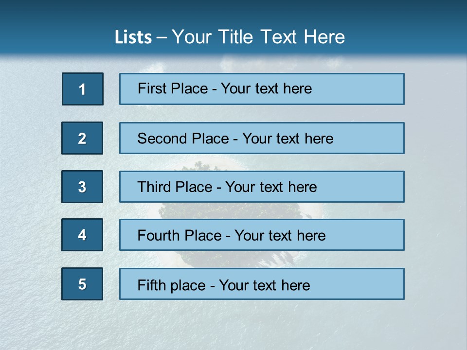 Heart Reef Love PowerPoint Template