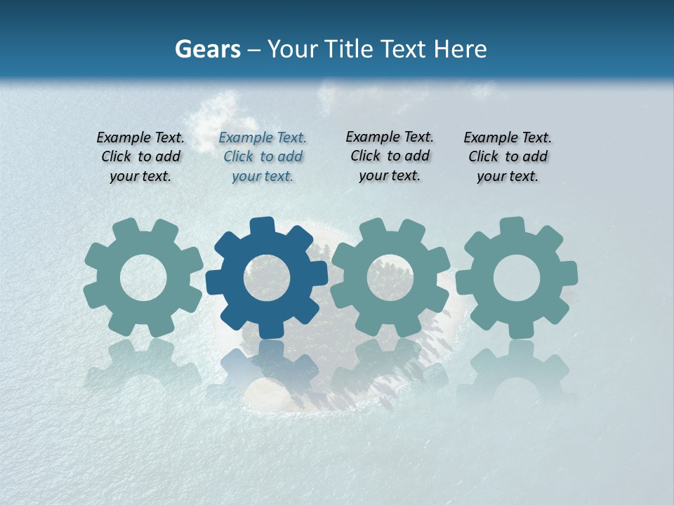 Heart Reef Love PowerPoint Template