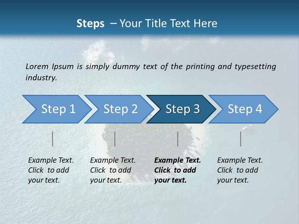 Heart Reef Love PowerPoint Template