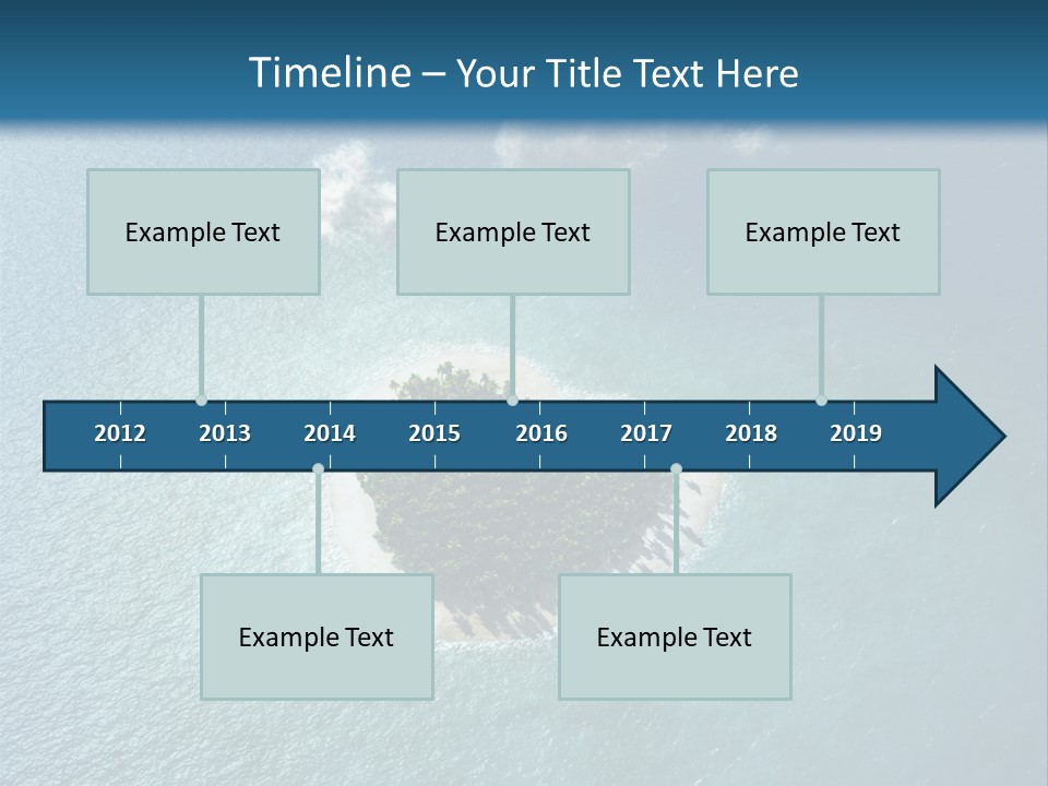 Heart Reef Love PowerPoint Template