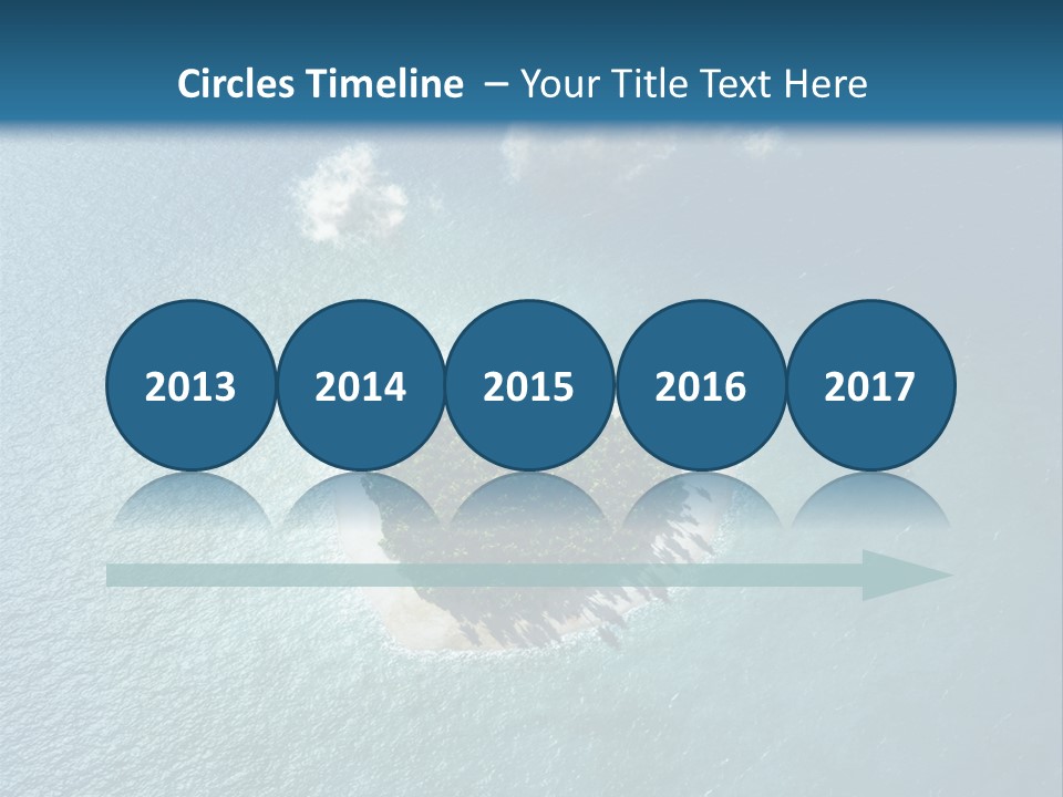 Heart Reef Love PowerPoint Template