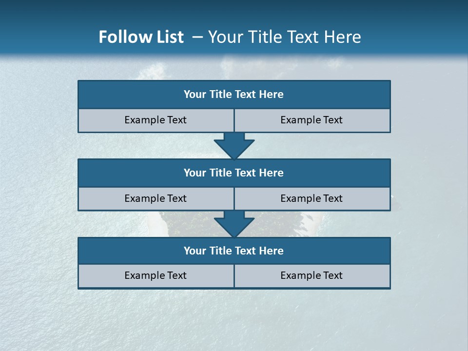 Heart Reef Love PowerPoint Template