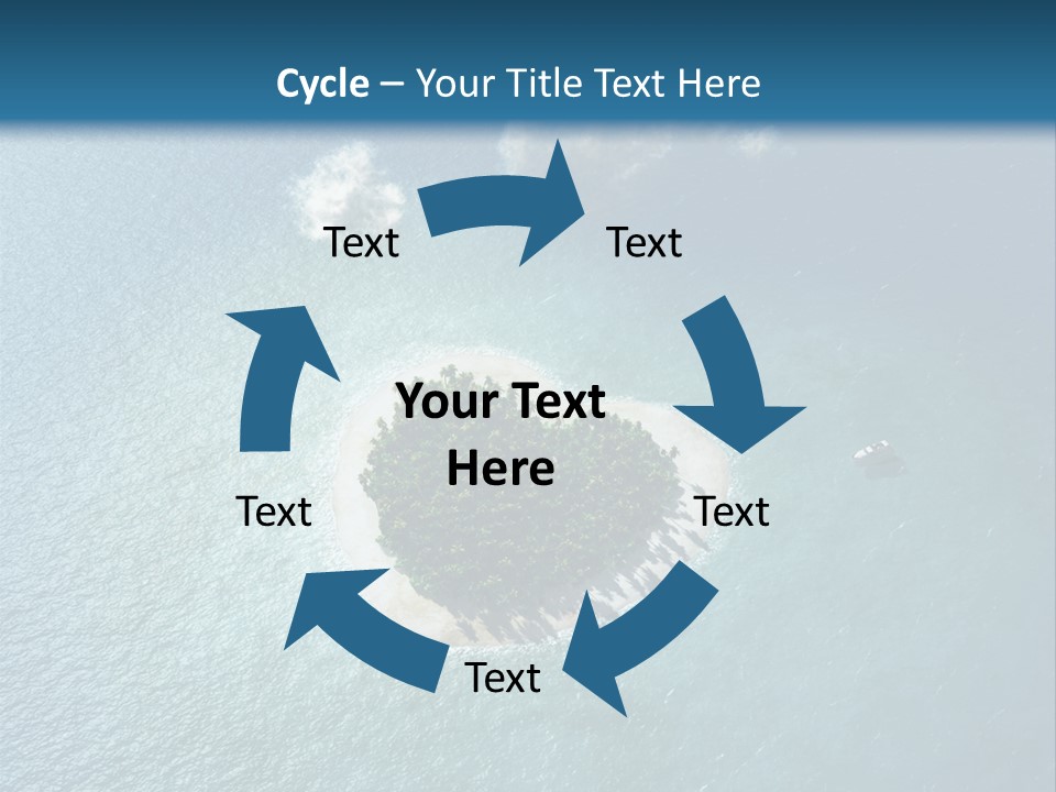 Heart Reef Love PowerPoint Template