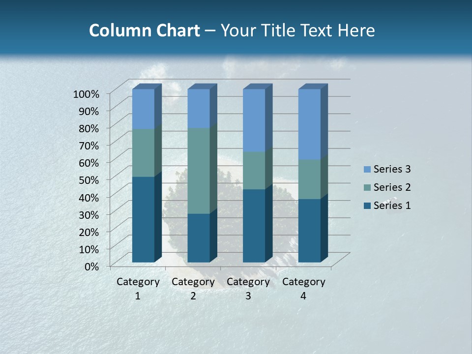 Heart Reef Love PowerPoint Template