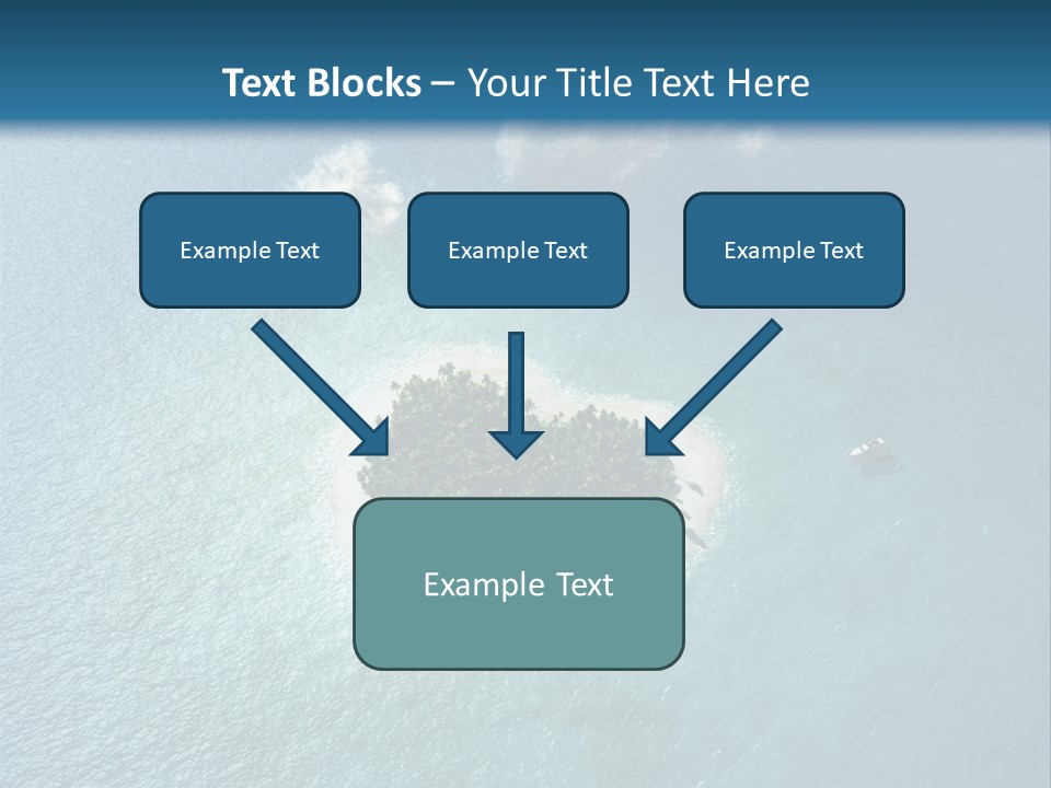 Heart Reef Love PowerPoint Template