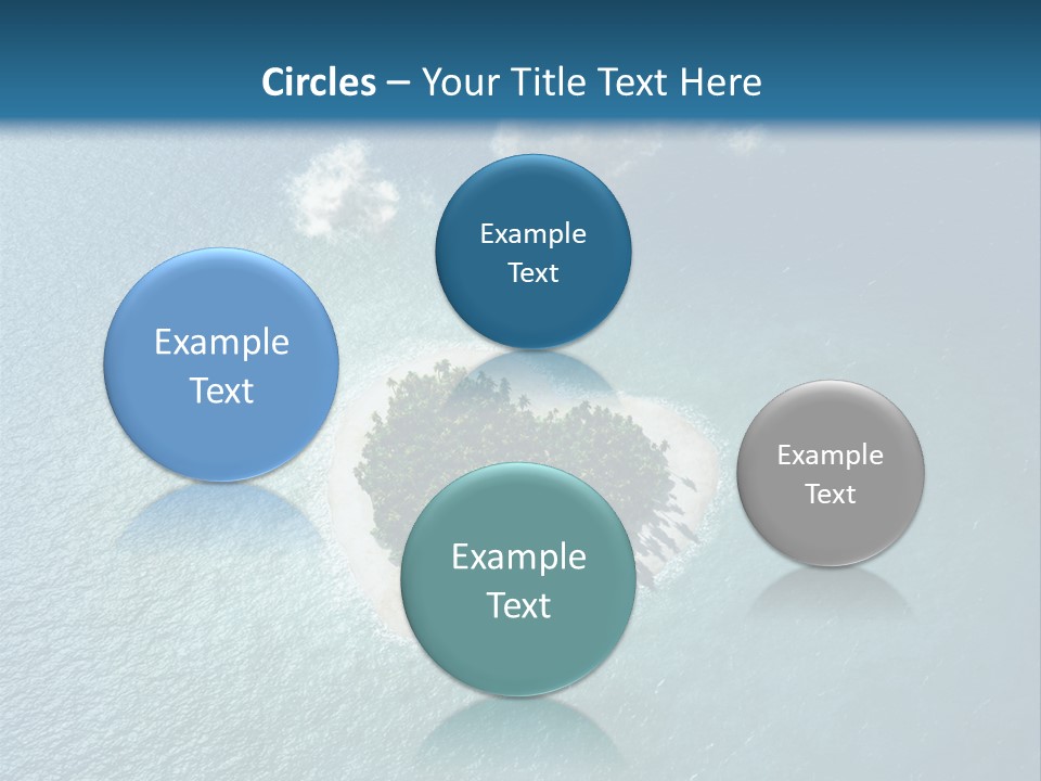 Heart Reef Love PowerPoint Template